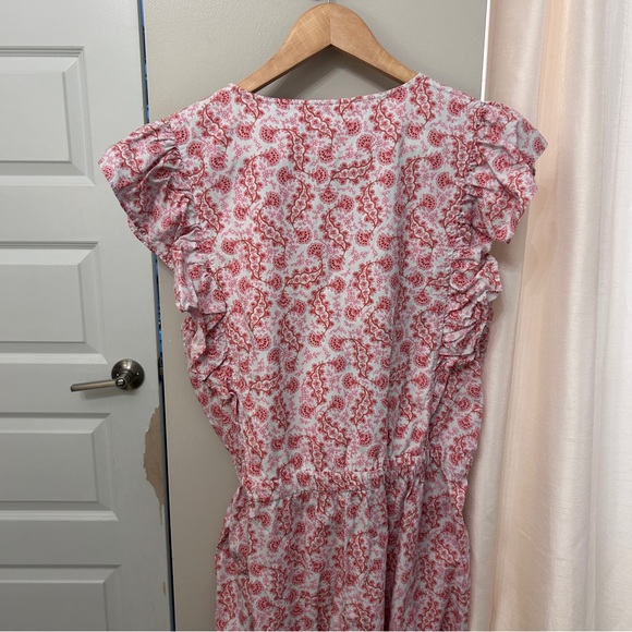 LA VIE REBECCA TAYLOR Pink Wave Paisley Jumpsuit XL - Picture 10 of 14